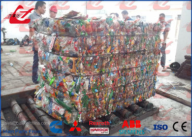 Machine de emballage de presse de 125 tonnes de déchets de bouteille horizontale d'ANIMAL FAMILIER pour les bouteilles et les cartons en plastique