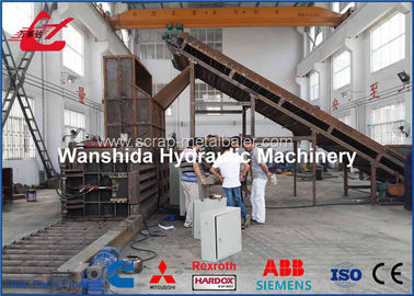 qualité  Manual Belting Plastic Bottle Baler Machine 6 - 8t / H Output Capacity Y82/W-125 usine