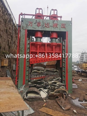Équipement de cisaillement de la guillotine pour le chantier de recyclage des métaux 20 tonnes/h