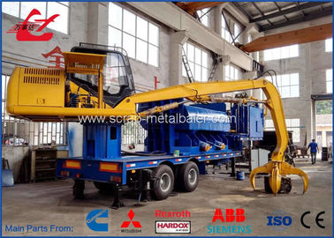 Mobile Hydraulic Waste Metal Baler Logger 5 meter press room size
