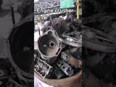 Machine de concassage de déchets d' acier à haut rendement, machine de concassage à moteur 1 - 2m3 / h Capacité