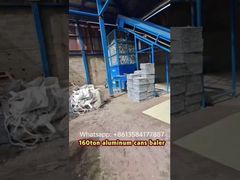 Presse à balles de canettes en aluminium de 160 tonnes